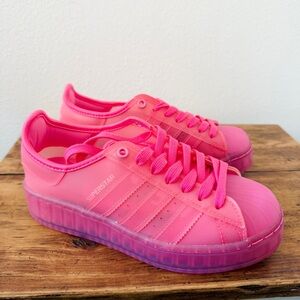 NWT Adidas Superstar Pink Jelly Shoes